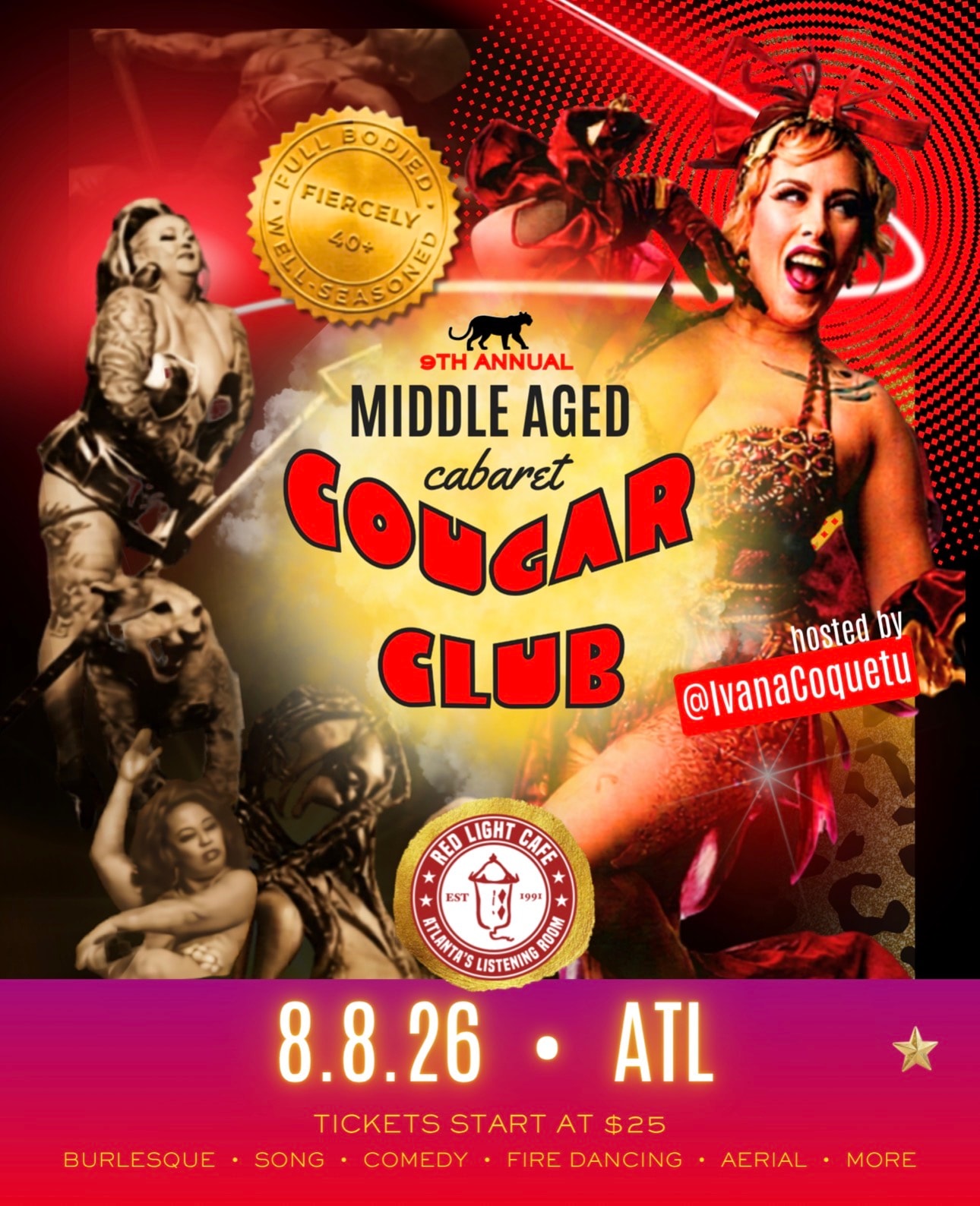 Cougar Club ATL event poster
