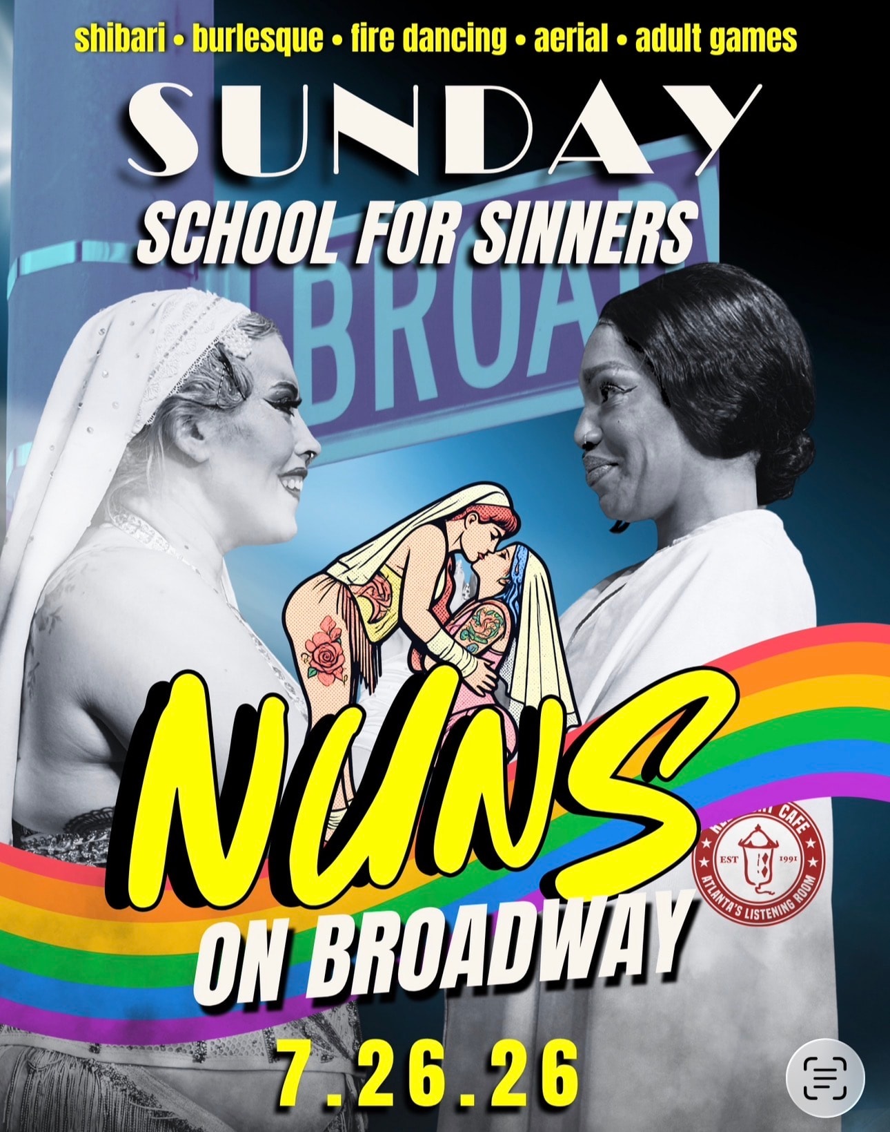Sunday School for Sinners event poster