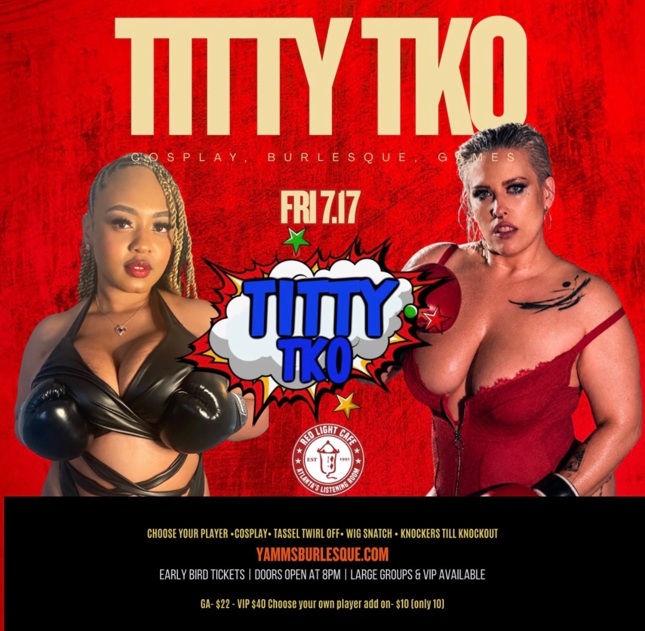 Titty TKO event poster
